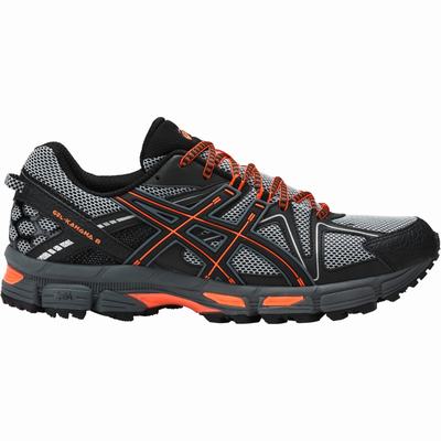 Asics Gel-Kahana 8 - Miesten Polkujuoksukengät - Mustat/Oranssi